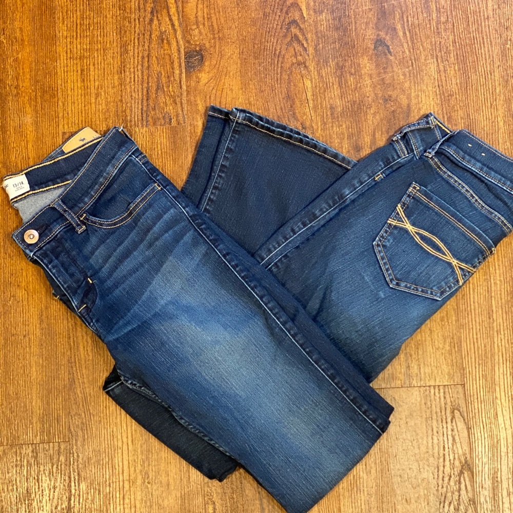 Abercrombie kids size 13/14 boot cut jeans